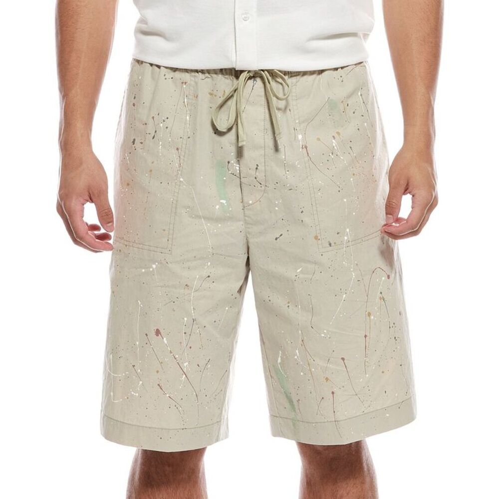 Atm Anthony Thomas Melillo Mens  Splatter Painted Short, Red